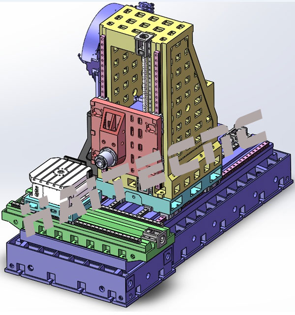 630臥式加工中心結構圖